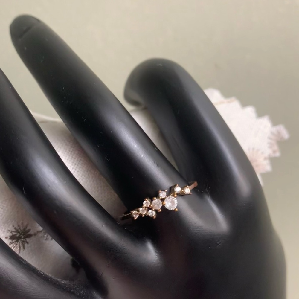 (2for$30)Zircon Rose Gold Ring Size 9 - Picture 6 of 8